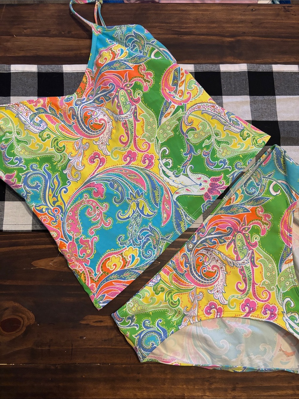 Ralph Lauren paisley tankini 14